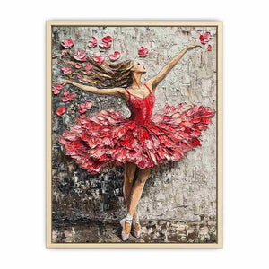 Ballerina Rose Canvas Painting