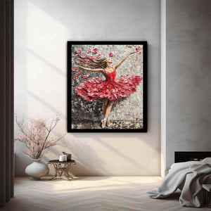 Ballerina Rose Painting