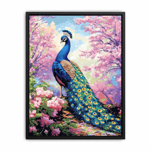 Magestic Peacock Canvas Painting
