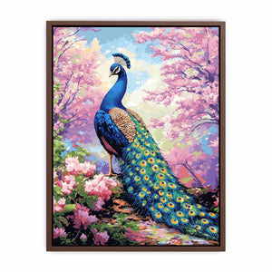 Magestic Peacock Canvas Painting