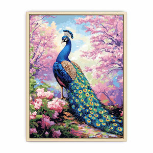 Magestic Peacock Canvas Painting