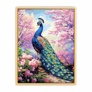 Magestic Peacock Canvas Painting