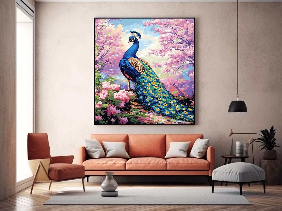 Magestic Peacock Painting