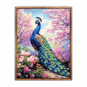 Magestic Peacock Canvas Painting