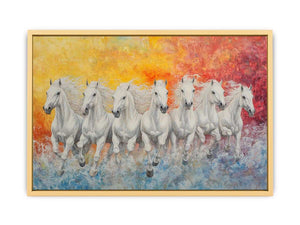 Seven Spirits on the Run Canvas Painting