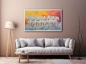 Seven Spirits on the Run Canvas Painting