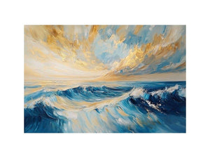 Occean Waves Oil Painting