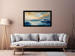 Occean Waves Canvas Painting