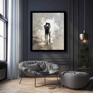 Abstract Hug Canvas Painting