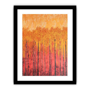 Golden Leaves Canvas Painting