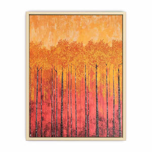 Golden Leaves Canvas Painting