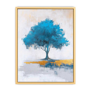 Blue Tree Canvas Painting