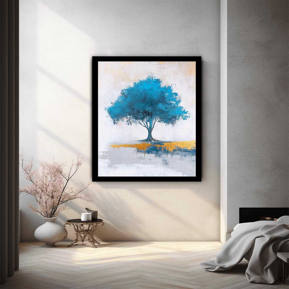 Blue Tree Painting
