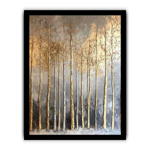 Gold Tree Canvas Painting