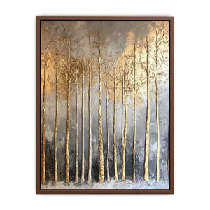 Gold Tree Canvas Painting