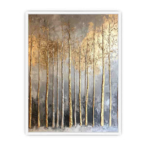 Gold Tree Canvas Painting