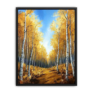 Gold Way Canvas Painting