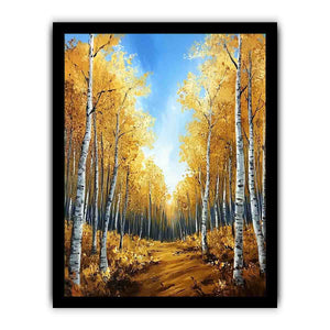 Gold Way Canvas Painting