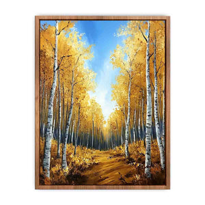 Gold Way Canvas Painting