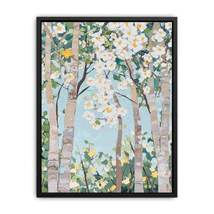 Abstract Trees Canvas Painting