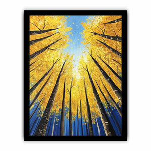 Aspen Forest Canvas Painting