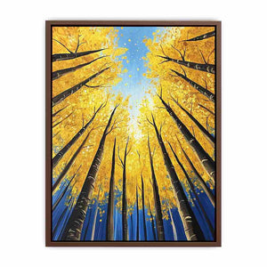 Aspen Forest Canvas Painting