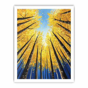 Aspen Forest Canvas Painting