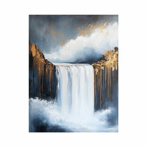 Waterfall Oil Painting