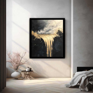 Gold Flow Painting