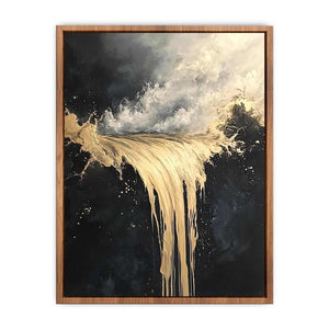 Gold Flow Canvas Painting