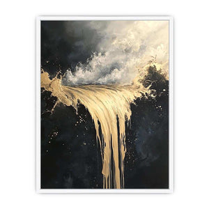 Gold Flow Canvas Painting