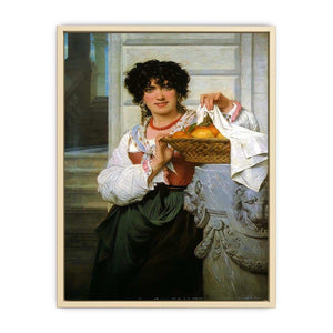 Pisan Girl with Basket of Oranges and Lemons Art Print