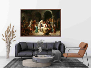 Sainte Élisabeth de Hongrie soignant les malades Painting