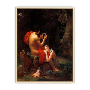 Garland sleeping beauty in forest Art Print