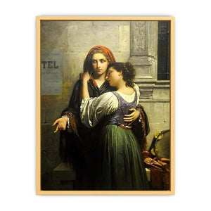 The Beggar Girls Painting Streched canvas