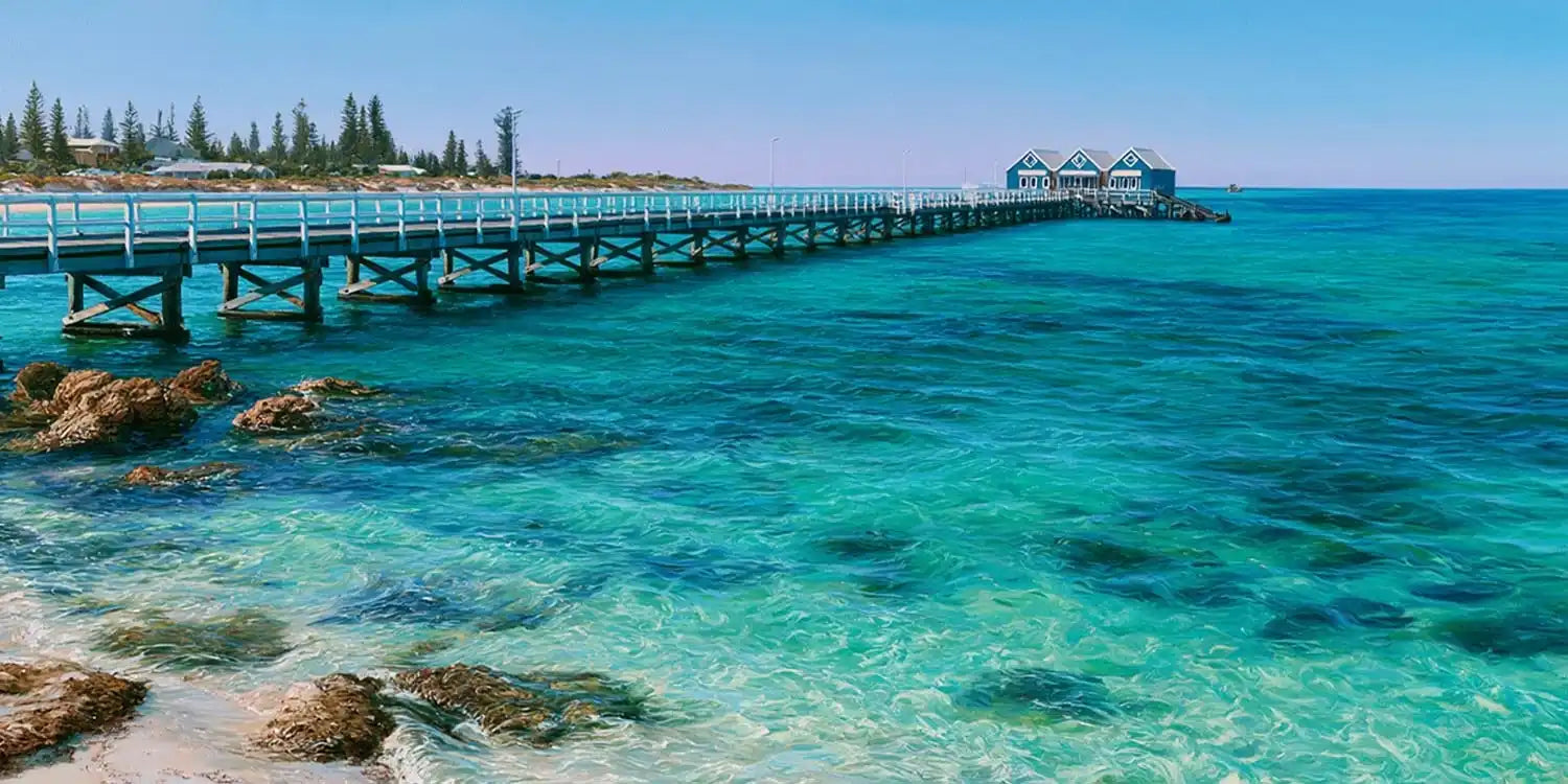 Busselton Jetty Panorama Canvas Print
