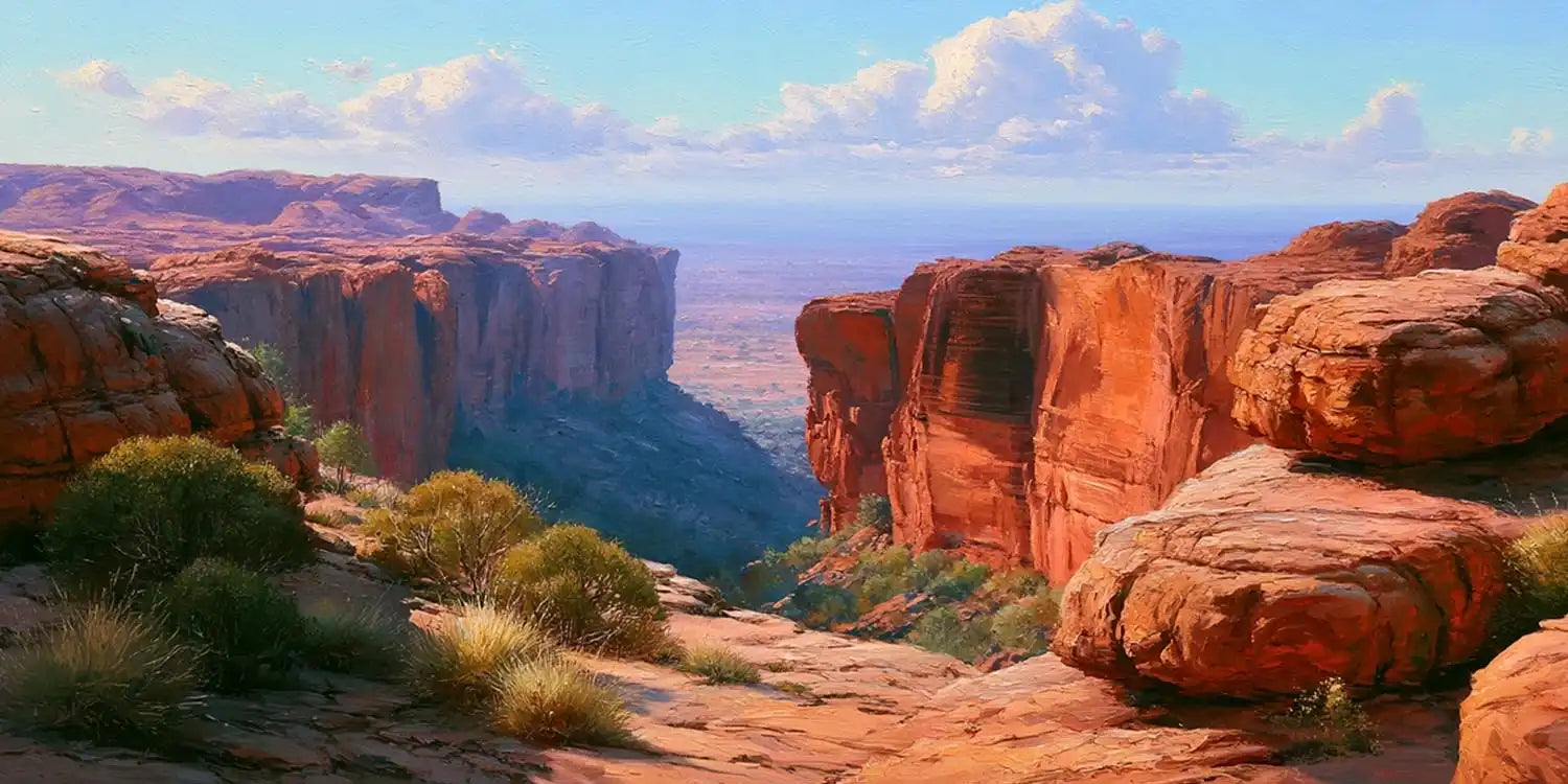 Kings Canyon Panorama Canvas Print