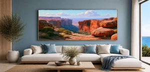 Kings Canyon Panorama Canvas Print