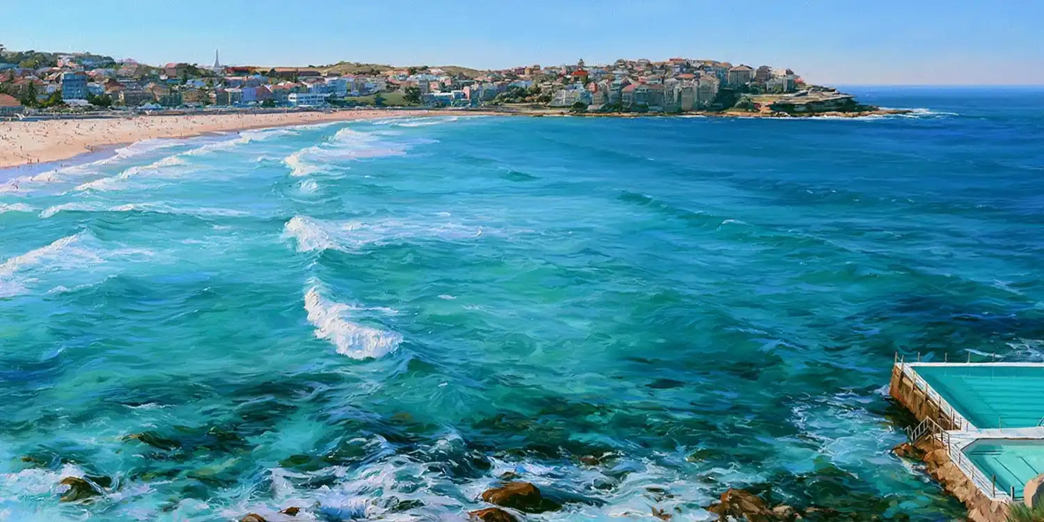 Bondi Beach Panorama Canvas Print