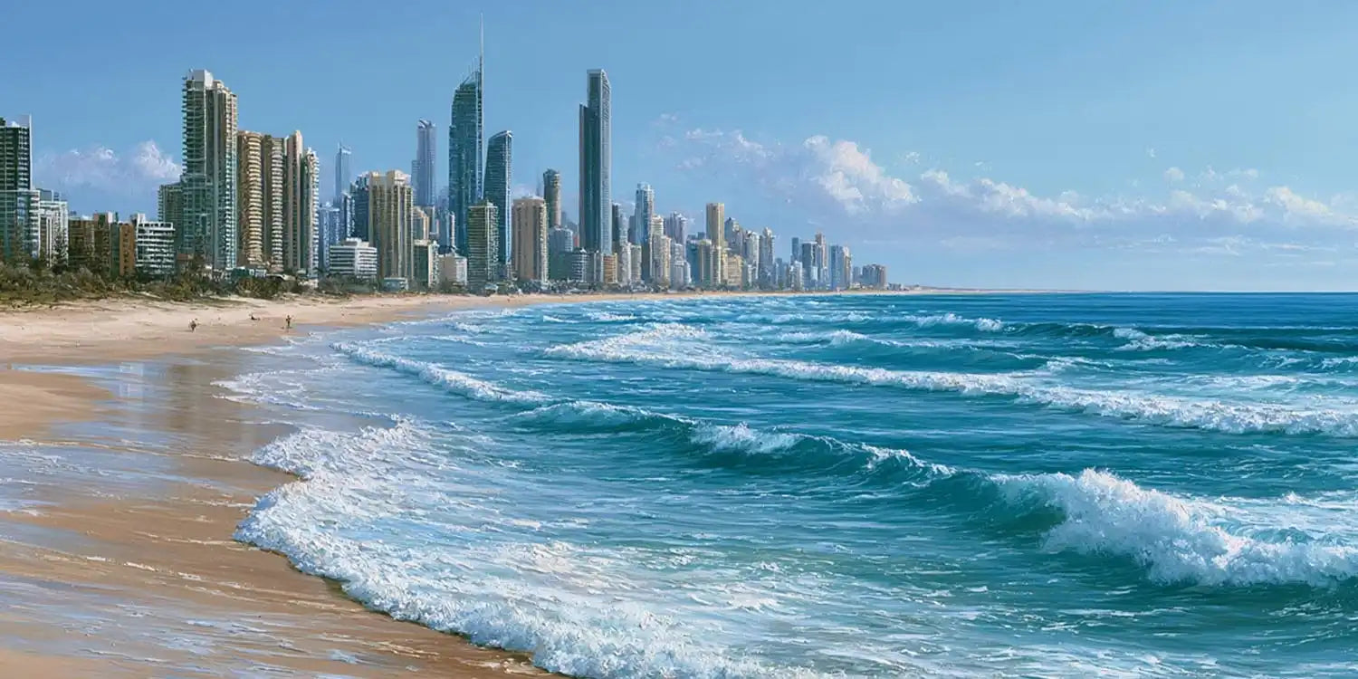 Surfers Paradise Gold Coast Panorama Canvas Print