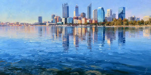 Perth Swan River Panorama Wall Art