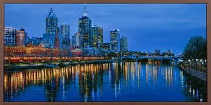 Melbourne City Skyline Panorama Canvas Print
