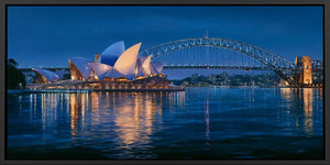 Sydney Harbour at Night Panorama Wall Art