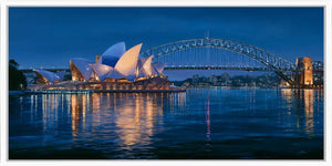 Sydney Harbour at Night Panorama Wall Art