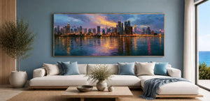Manhattan Skyline Panorama Painting