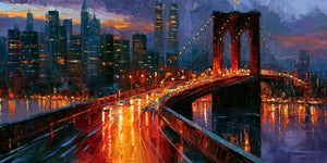 Brooklyn Bridge & Manhattan Painting