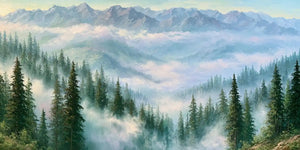 Forests Panoramic Painting