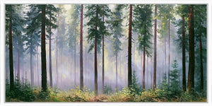 Evergreen Forest Panoramic painting