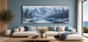 Winer Landscape Panorama Art Canvas Print
