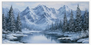 Winer Landscape Panorama Art Canvas Print